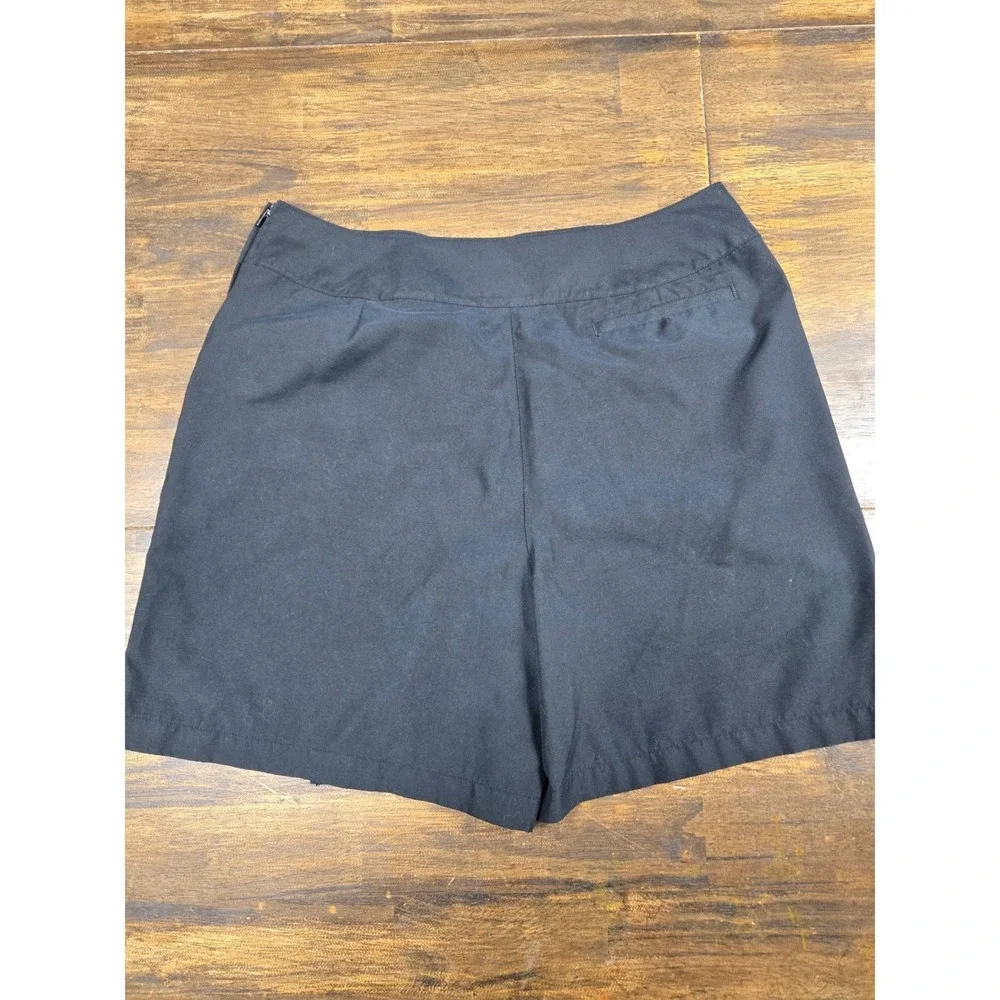 LizGolf Liz Claiborne Womens Black Wrap Front Golf Skort Size 14 RN‎ 52002